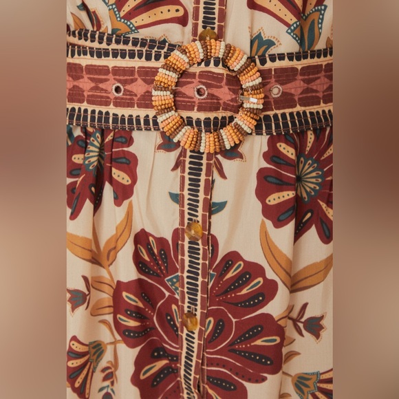 Farm Rio Cream Riad Mini Dress - Picture 5 of 5